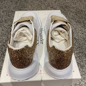 New Alexander McQueen Glitter Counter Court Sneakers